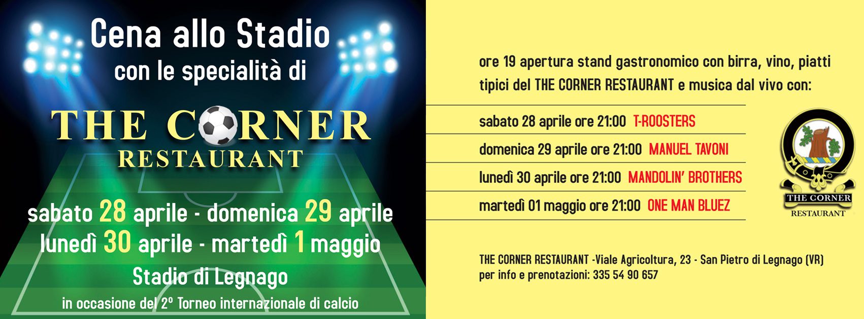 The Corner, la musica allo stadio