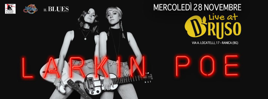 Larkin Poe per la prima volta in concerto in Italia