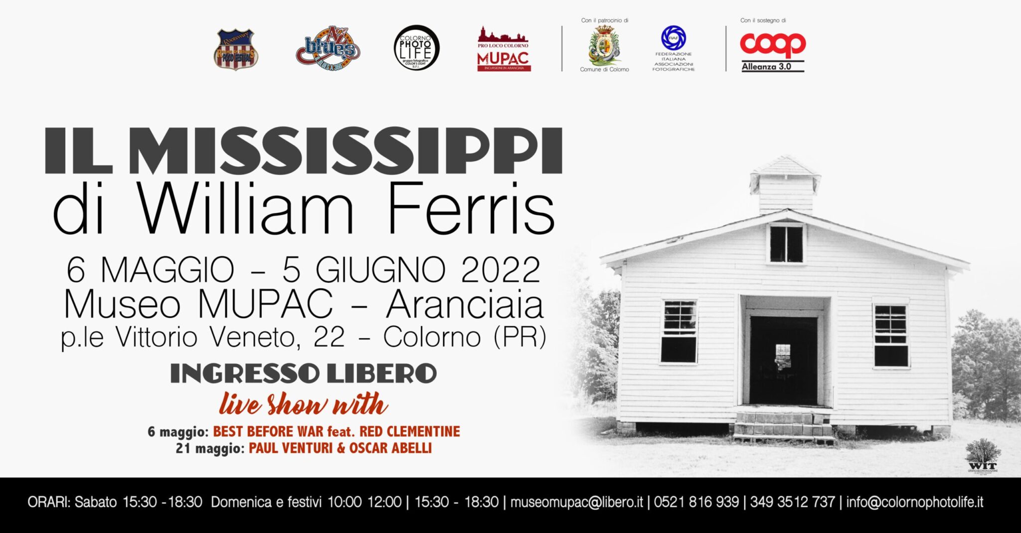 Il Mississippi di William Ferris, le foto esposte a Colorno