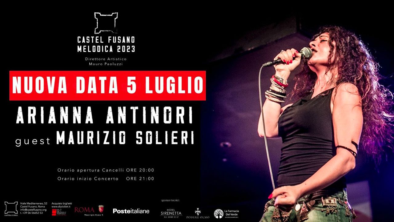 RIANNA ANTINORI IN CONCERTO A ROMA PER IL CASTEL FUSARO MELODICA 2023 SUMMER FESTIVAL