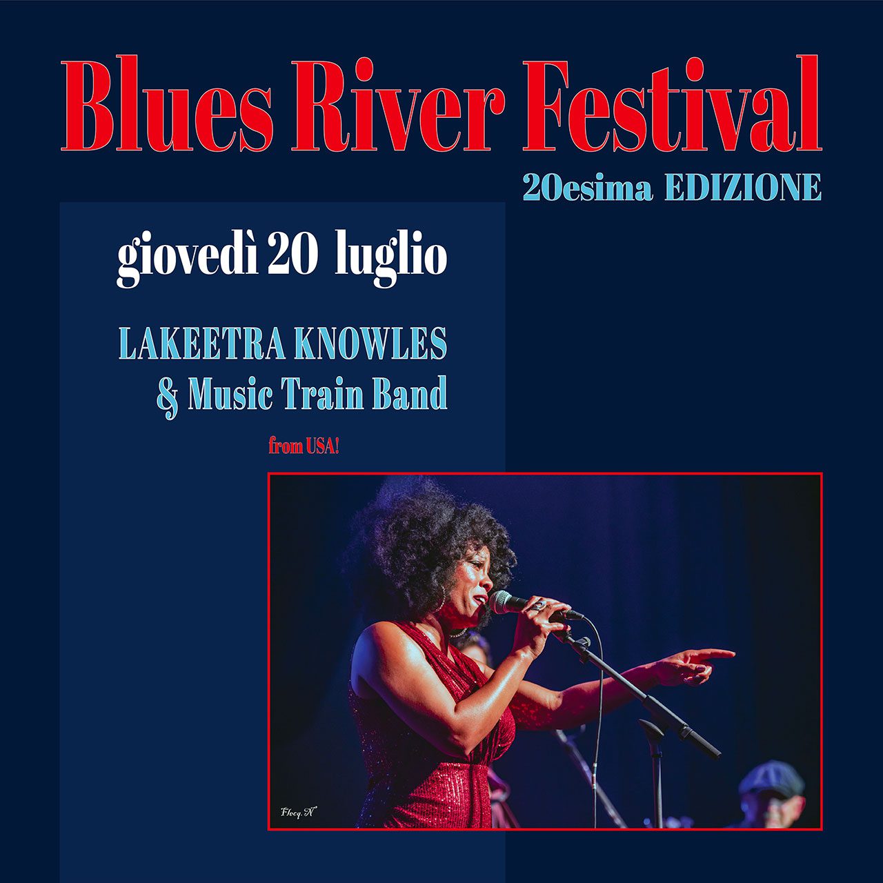 Lakeetra Knowles al Blues River Festival 2023